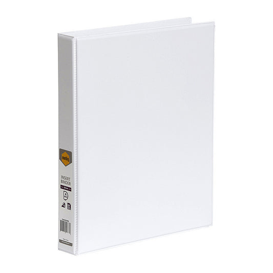 Marbig Clearview Insert Binder A4 25mm 4D White  - 5404008B