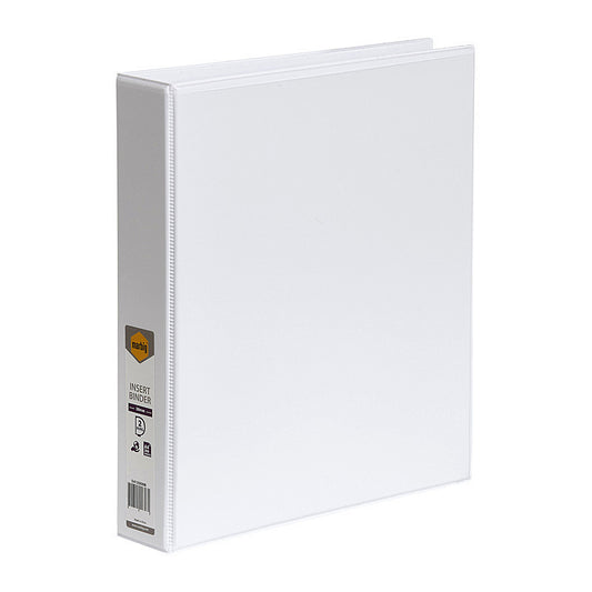 Marbig Clearview Insert Binder A4 38mm 2D White  - 5412008B