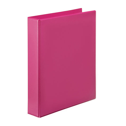 Marbig Clearview Insert Binder A4 38mm 2D Pink  - 5412009