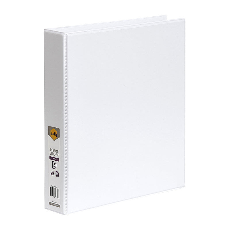 Marbig Clearview Insert Binder A4 38mm 3D White  - 5413008B