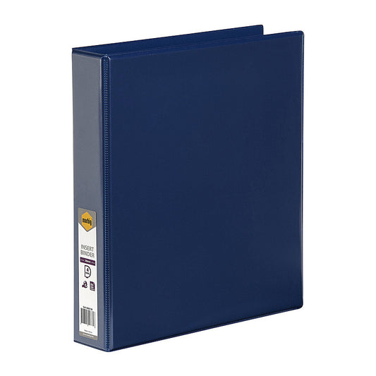 Marbig Clearview Insert Binder A4 38mm 4D Blue  - 5414001B