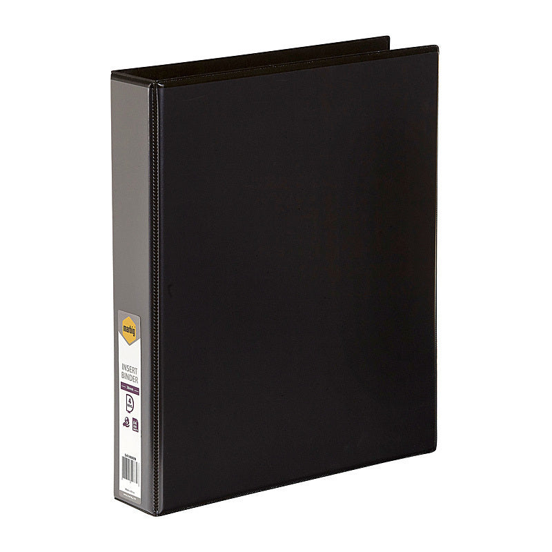 Marbig Clearview Insert Binder A4 38mm 4D Black  - 5414002B