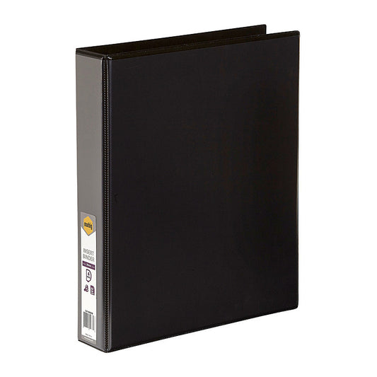 Marbig Clearview Insert Binder A4 38mm 4D Black  - 5414002B