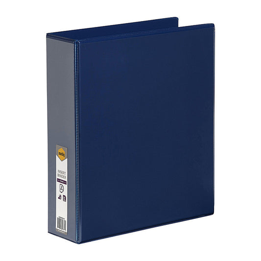 Marbig Clearview Insert Binder A4 50mm 2D Blue  - 5422001B
