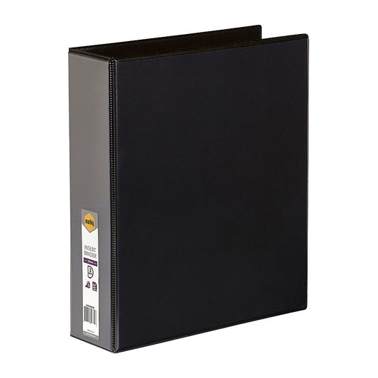 Marbig Clearview Insert Binder A4 50mm 2D Black  - 5422002B