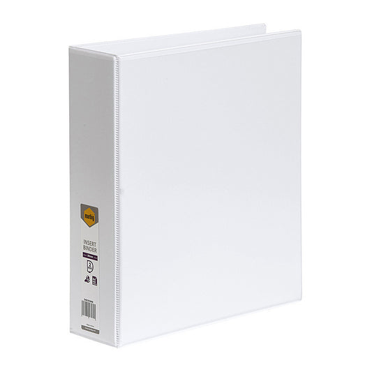 Marbig Clearview Insert Binder A4 50mm 2D White  - 5422008B