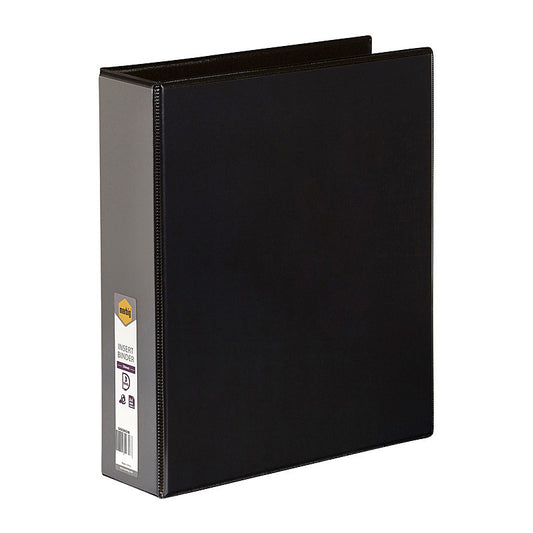 Marbig Clearview Insert Binder A4 50mm 3D Black  - 5423002B