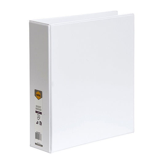 Marbig Clearview Insert Binder A4 50mm 3D White  - 5423008B
