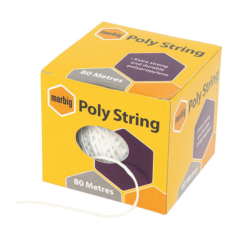 Marbig Poly String 80M Poly 80M White  - 845701