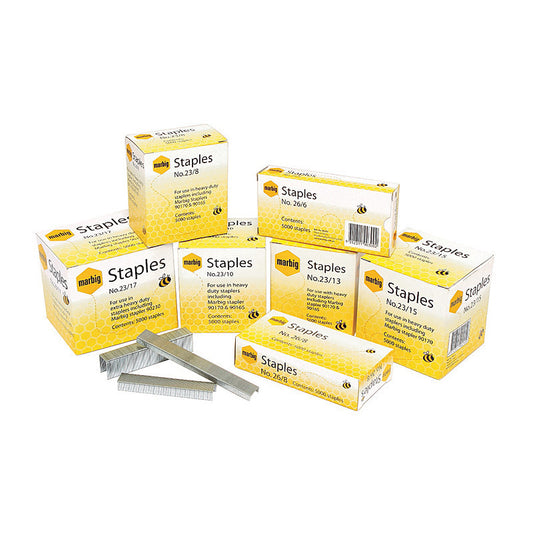 Marbig Staples 23/8mm Box of 5000 Heavy Duty  - 90208