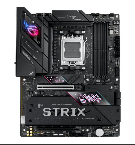 ASUS AMD ROG STRIX B850-E GAMING WIFI (AM5) ATX Motherboard, DDR5 256GB, 1x PCIe 5.0 x16 slot, 5 xM.2 slots, 4x SATA, Wi-Fi 7, Realtek 5Gb Ethernet ROG STRIX B850-E GAMING WIFI