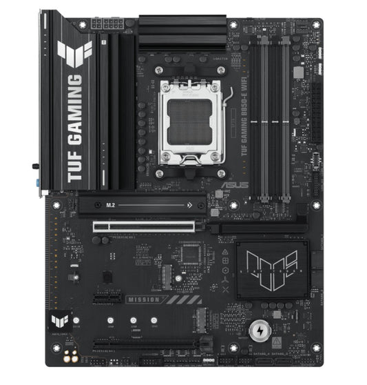 ASUS AMD B850 TUF GAMING B850-E WIFI (AM5) ATX Motherboard, DDR5 256B, 1x PCIe 5.0 x16 slot, 3 x M.2 slots, 4 x SATA, Wi-Fi 6E, Realtek 2.5Gb TUF GAMING B850-E WIFI
