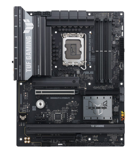 ASUS TUF GAMING B860-PLUS WIFI LGA1851 ATX Motherboard 256GB, DDR5, 1 x PCIe 5.0, 3 x M.2 slots, 4 x SATA, WiFi 7, 1 x HDMI, 1 x DP TUF GAMING B860-PLUS WIFI