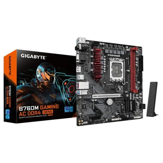 Gigabyte B760M GAMING AC DDR4 GEN5, Intel B760, LGA1700 12th-14th Gen, DDR4 64GB, PCIe 5.0 x16, Wi-Fi AC, 2.5GbE, M.2 PCIe 4.0 B760M G AC D4 GEN5