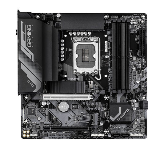 Gigabyte B760M GAMING X WIFI6E GEN5, Intel LGA 1700 m-ATX Motherboard, 4x DDR5 ~256GB, 2x PCI-E x16, 2x M.2, 4x SATA, 6x USB 3.2, 9x USB 2.0 B760M G X WF6E GEN5