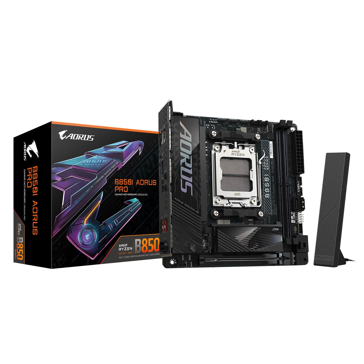 Gigabyte B850I AORUS PRO 1.0, AMD AM5, 2 x DDR5 up to 128 GB, 1 x HDMI, 1x PCI Express x16, 2 x M.2, 2 x SATA, 6 x USB 3.2 B850I AORUS PRO