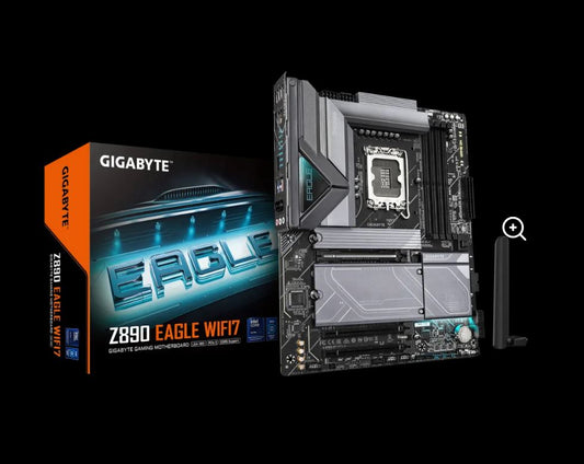 Gigabyte Z890 EAGLE WIFI7 Intel LGA 1851 ATX Motherboard, 4x DDR5 ~256GB, 3x PCI-E x16, 4x M.2, 4x SATA, 5x USB 3.2, 1x USB-C, 4x USB 2.0 Z890 EAGLE WIFI7