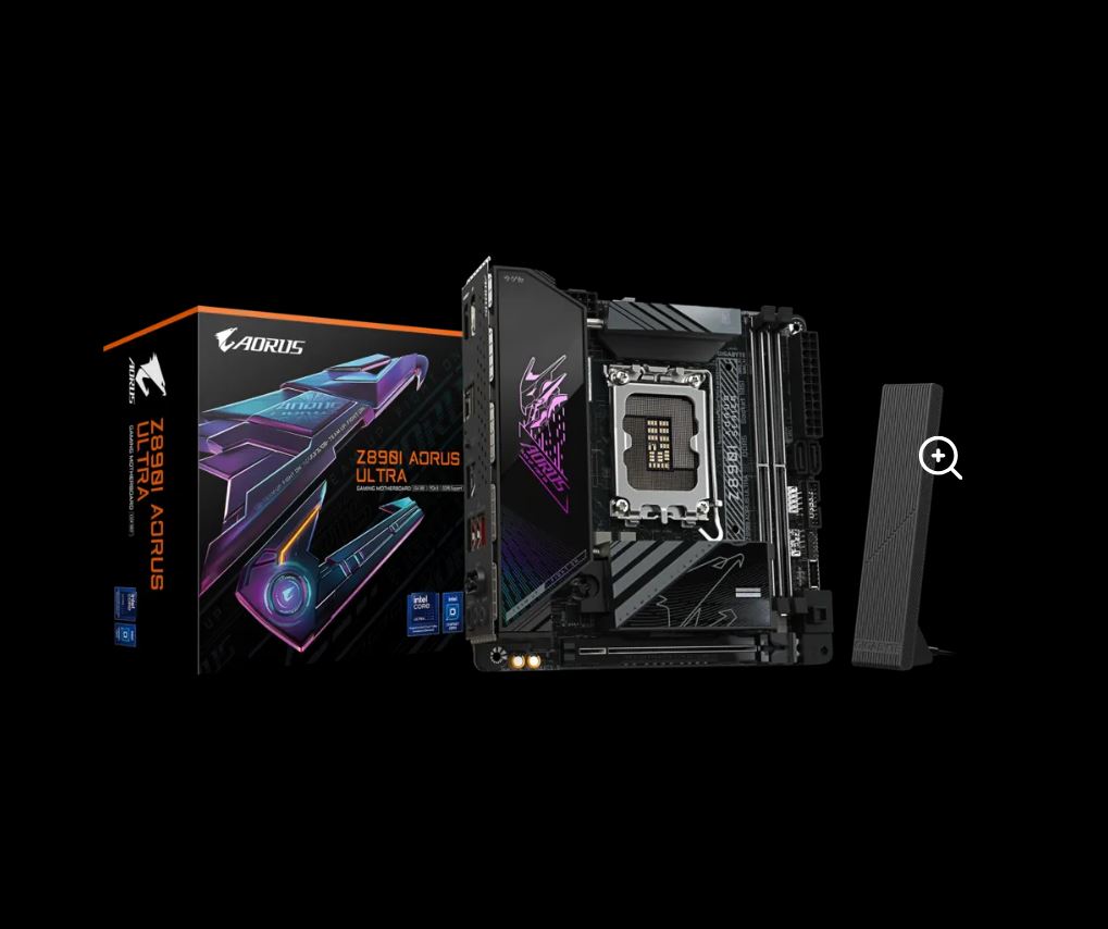 Gigabyte Z890I AORUS ULTRA Intel LGA 1851 m-ITX Motherboard, 2x DDR5 ~128GB, 1x PCI-E x16, 2x M.2, 2x SATA, 5x USB 3.2, 1x USB-C Z890I AORUS ULTRA