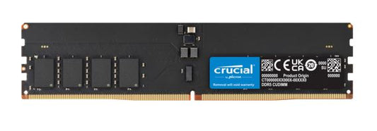 Crucial 16GB (1x16GB) DDR5 CUDIMM 6400MHZ CL52 Desktop PC Memory for Intel Core Ultra Processors AI PC CT16G64C52CU5