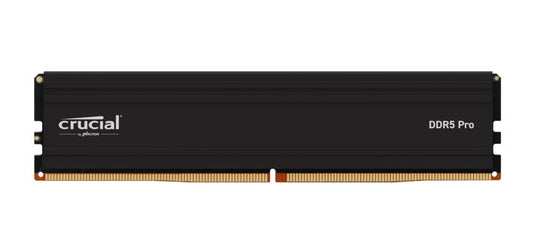 Crucial Pro 32GB (1x32GB) DDR5 UDIMM 6000MHz CL40 Black Heat Spreader Overclocking Support Intel XMP AMD Ryzen Desktop PC Gaming Memory CP32G60C40U5B
