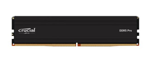 Crucial Pro 64GB (1x64GB) DDR5 UDIMM 5600MHz CL46 Black Heat Spreader Support Intel XMP AMD Ryzen Desktop PC Gaming Memory CP64G56C46U5