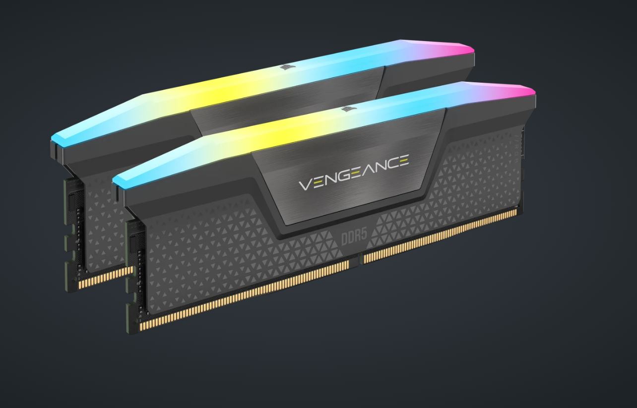 Corsair Vengeance RGB 32GB (2x16GB) DDR5 DRAM 6400MT/s CL36 Memory KitRGB 32GB (2x16GB) DDR5 DRAM 6400MT/s CL36 Memory Kit CMH32GX5M2B6400Z36