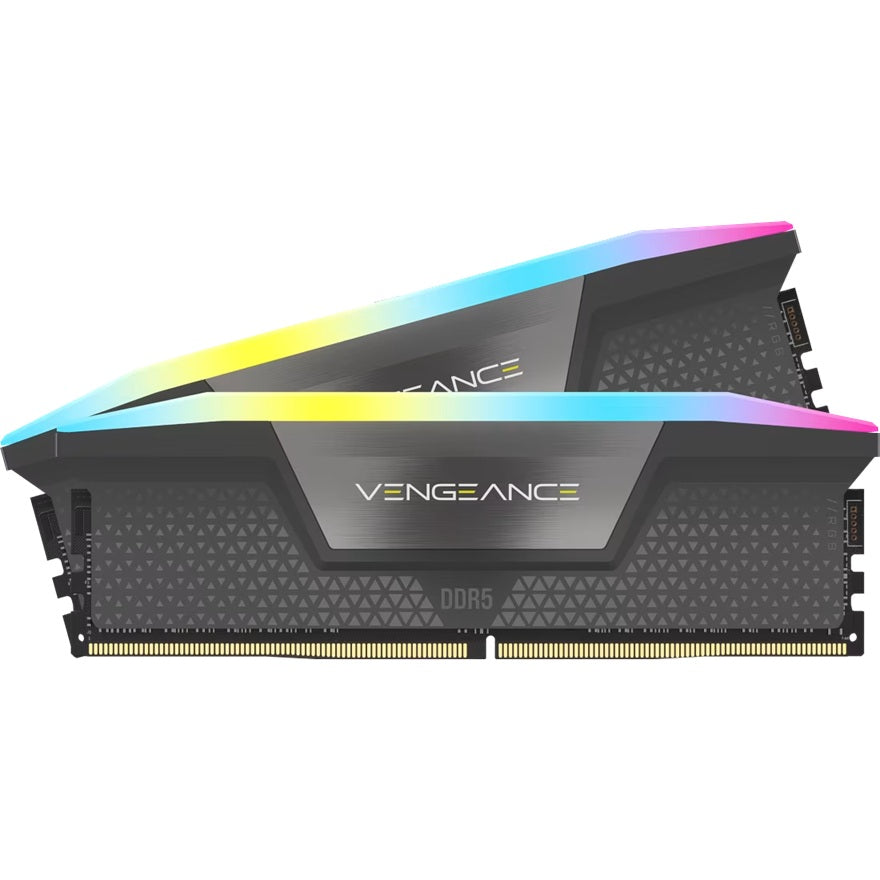 Corsair Vengeance RGB 32GB (2x16GB) DDR5 DRAM Up To 6000MT/s CL38 Memory Kit  GREY CMH32GX5M2D6000Z38