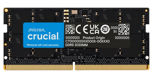 Crucial 16GB (1x16GB) DDR5 SODIMM 5600MHz CL46 Notebook Laptop Memory Tray Version ~replace CT16G48C40S5 CT16G56C46S5T:H