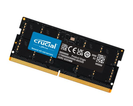 Crucial 64GB (1x64GB) DDR5 SODIMM 5600MHz CL46 Desktop PC Memory CT64G56C46S5