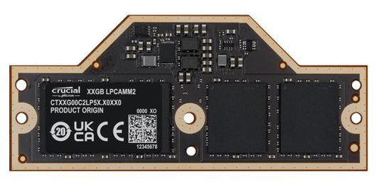 Crucial 32GB (1x32GB) LPDDR5X LPCAMM2 7500Mhz Memory for Lenovo P1 P14 P16v CT32G75C2LP5X