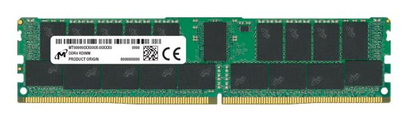 Micron 64GB (1x64GB) DDR4 RDIMM 3200MHz CL22 2Rx4 ECC Registered Server Memory 3yr wty MTA36ASF8G72PZ-3G2R