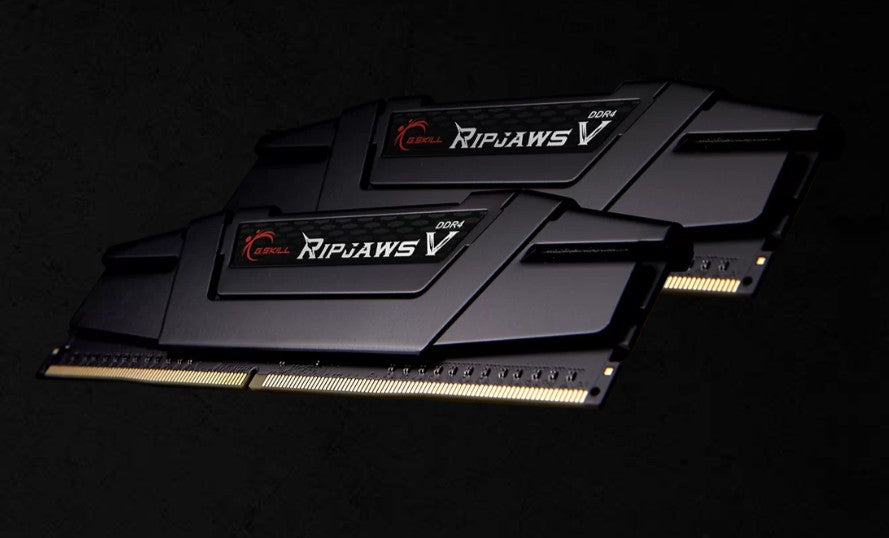 G.SKILL F4-2666C19D-64GVK 64GB (2 x 32GB)/ PC4-21300 / DDR4 2666 Mhz/ Timings 19-19-19-43/ Voltage 1.20V/ Ripjaws V F4-2666C19D-64GVK