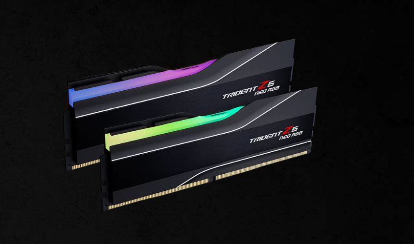 G.SKILL F5-6000J2836F48GX2-TZ5NR 96GB (2 x 48GB)/ AMD EXPO/ DDR5 6000 MT/s/Timings 28-36-36-96/Voltage 1.35V/TZ5 Neo RGB F5-6000J2836F48GX2-TZ5NR
