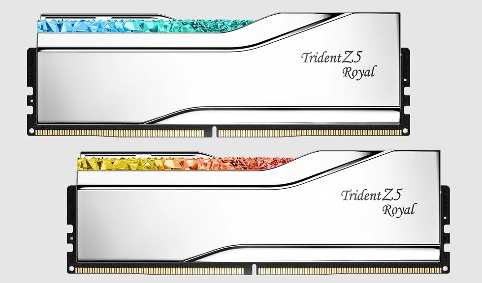 G.SKILL F5-6800J3445G16GX2-TR5S 32GB (2 x 16GB)/ XMP 3.0/DDR5 6800 MT/s/ Timings 34-45-45-108/ Voltage 1.40 V/ TZ5 Royal S F5-6800J3445G16GX2-TR5S