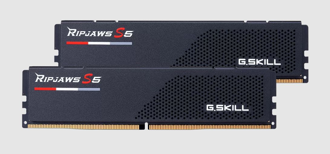 G.SKILL F5-6000J3636F16GX2-RS5K 32GB (2 x 16GB)/ DDR5 6000 MT/s/ Timings 36-36-36-96/ Voltage 1.35 V/ Ripjaws S5/ XMP 3.0/EXPO F5-6000J3636F16GX2-RS5K