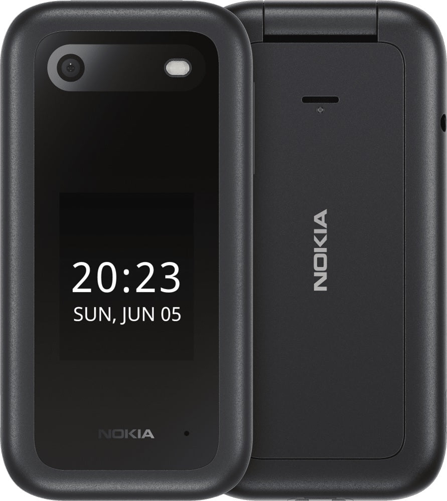 Nokia 2660 Flip 4G 128MB - Black (1GF012HPA1A01)*AU STOCK*, 2.8', 48MB/128MB, 0.3MP, Dual SIM, 1450mAh Removable, 2 Years Warranty 1GF012HPA1A01