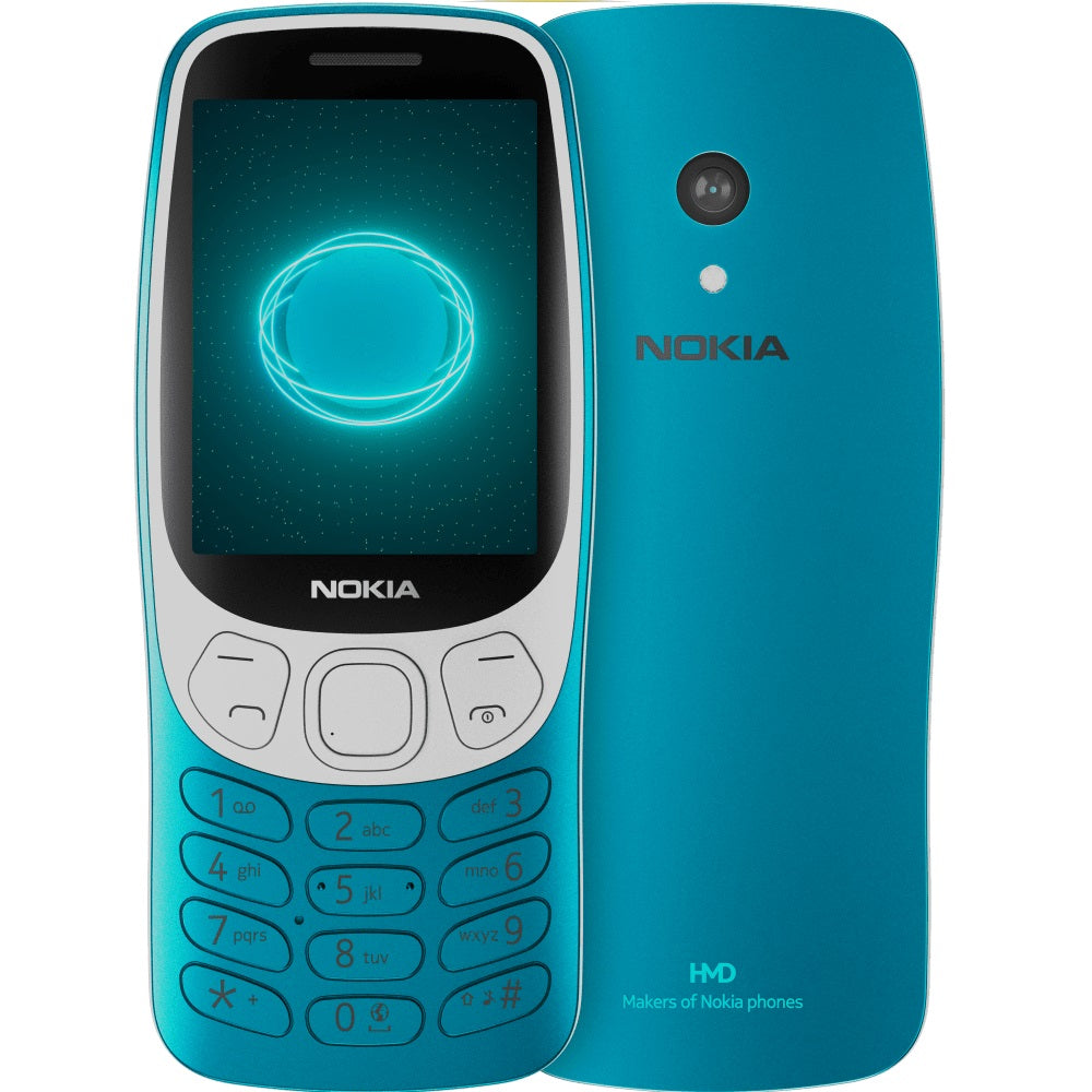 Nokia 3210 4G - Scuba Blue (1GF025CPJ2L04) *AU STOCK*, 2.4', 2.8', 64/128MB, 2MP, Dual SIM, 1450mAh Removable, 2 Years Warranty 1GF025CPJ2L04