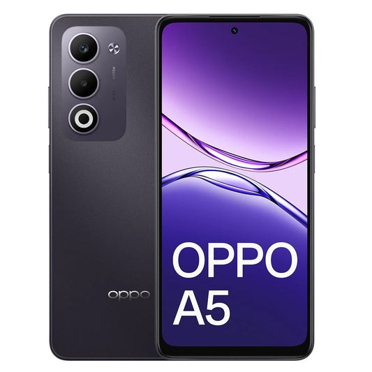 OPPO A5 4G 128GB - Midnight Purple (CPH2727AU PURPLE)*AU STOCK*, 6.67', HD+, 120Hz, 6GB/128GB, 50MP/5MP, Dual SIM, 6000mAh, 2 Years Warranty CPH2727AU PURPLE