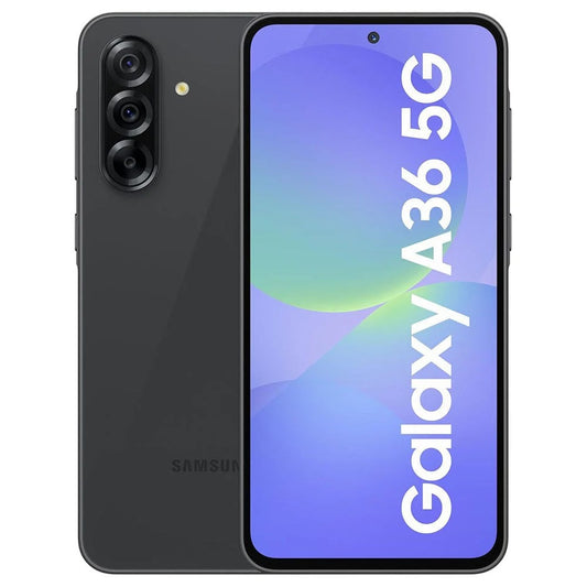 Samsung Galaxy A36 5G 128GB EE - Awesome Black *AU STOCK*, 6.7', Super AMOLED, 120Hz, 6GB/128GB, 50MP/12MP, Single+ eSIM, 5000mAh, 3 Years Warranty SM-A366BZKASTS