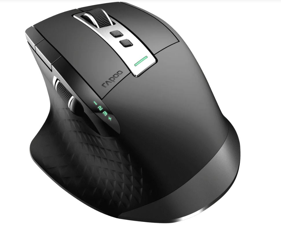 RAPOO MT750PLUS Multi-Mode Wireless Ergonomic Mouse - 800-4000 DPI Sensor Bluetooth 5.0 and 2.4 GHz MT750plus