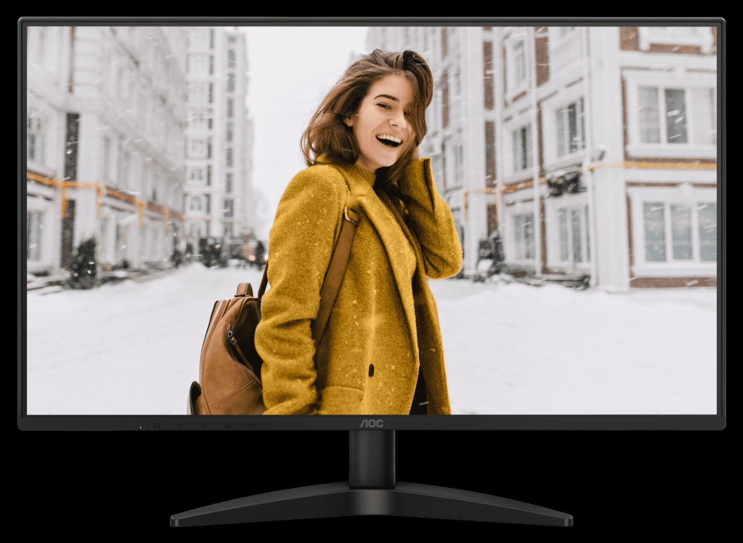 AOC 27' IPS, 100Hz, 250cd/m2, Full HD 1920 x 1080, 3-Way Frameless Slim- HDMI, VGA Tilt Low Blue Mode Flicker Free, VESA 100mm, Home Office Monitor 27B36H