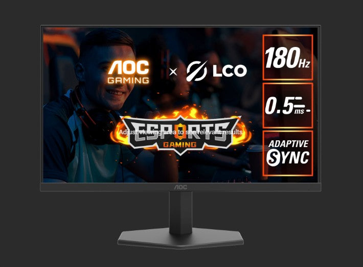 AOC 27'QHD, IPS, 180Hz, 1ms GtG / 0.5ms MPRT, HDR10, 1H1DP, normal stand, Adaptive Sync, Low input lag, Gaming mode, Dial Point, Shadow Control, Low blue mode Q27G11E