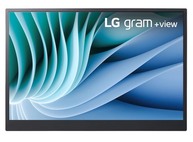 LG Gram +View 16' Portable Monitor WQXGA 2K 2560x1600 16:10 2xUSB-C Auto Rotate Tilt Pivot Power Delivery DisplayPort Anti-Glare Alternate Mode 670g 16MR70
