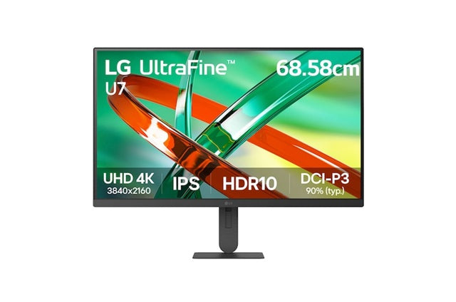 LG 27' UHD 4K IPS Monitor, 3840x2160, 3-side Virtually Borderless, DCI-P3 90%, HDR10, LG Switch 27U710B-B.AAU