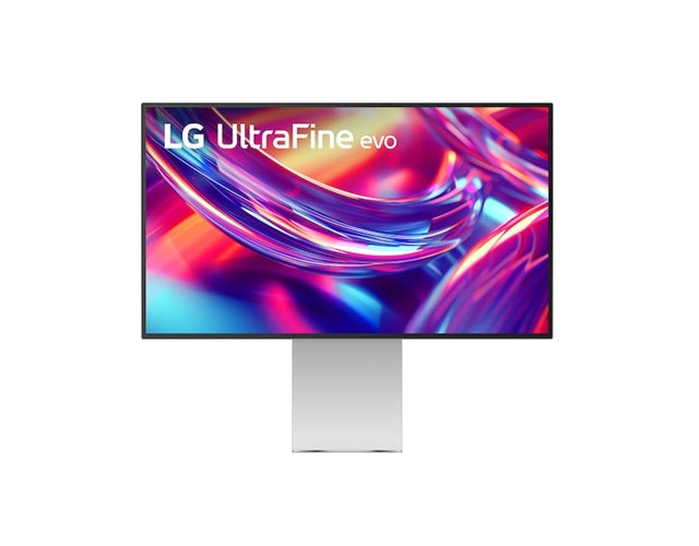 LG UltraFineevo 32' 6K monitor with IPS Black, HDR600, DCI-P3 98%, Adobe RGB 99.5%, Thunderbolt 5, HDMI 2.1, and tilt/height/pivot adjustments 32U990A-S
