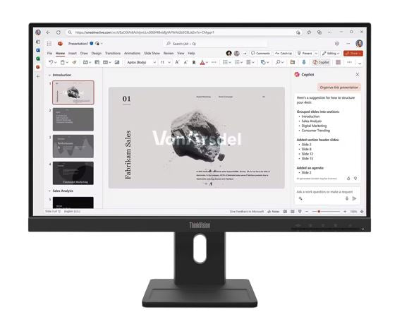 LENOVO ThinkVision E22-40 21.5-22' FHD IPS Monitor 1920x1080 100Hz 16:9 Anti-Glare Height Adjustable Tilt Swivel Pivot VGA DP HDMI VESA 3yr wty Black 64C9MAR6AU