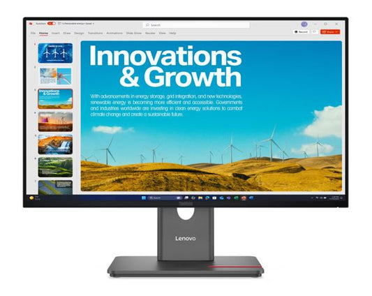 Lenovo ThinkVision P24qd-40 23.8' 24' 24' QHD IPS Monitor 2K 2560x1440 16:9 Height Adjustable Tilt Swivel Pivot HDMI USB-C DP1.4 4xUSB3.2 Hub LAN 3yr 64B1GAR1AU