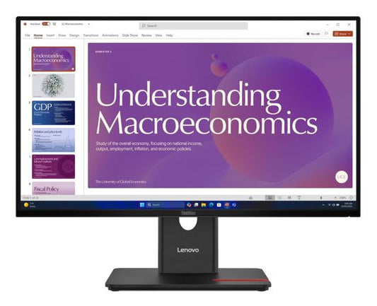 LENOVO ThinkVision T24D-40 23.8'/24' 120Hz FHD IPS Monitor USB-C Dock 100W DP Height Adjust Tilt Swivel Pivot HDMI DP LAN 4xUSB VESA ~62CDGAR6AU 64B9GAR1AU