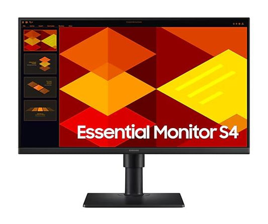 Samsung 24' S40GD FHD Monitor 1920 x1080 100Hz 16:9 250cd/m2 IPS 2xHDMI Tilt Pivot Swivel HAS VESA Viewing Angle Eye Saver & Game Picture Mode Black LS24D400GAEXXY