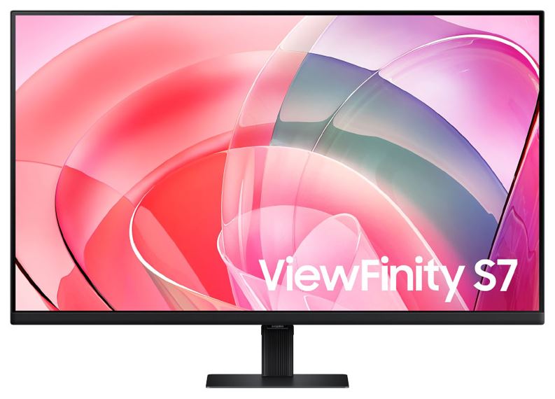 Samsung ViewFinity S7 27' 4K UHD IPS Monitor 3840x2160 16:9 5ms PiP HDR10 DP HDMI USB-A Tilt VESA Eye Saver Mode Flicker Free Black 3YR WTY LS27D700EAEXXY